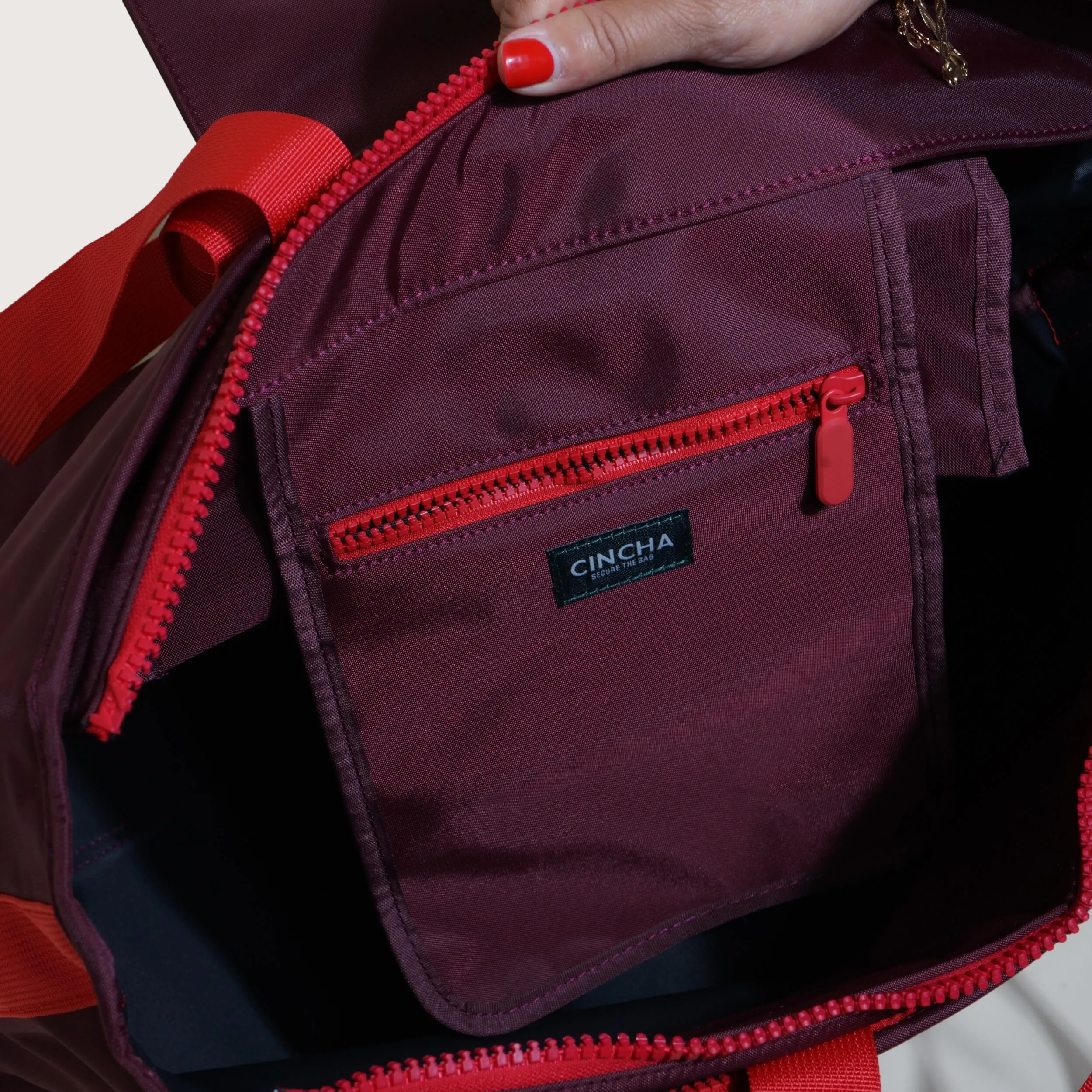 The Nylon Zip-All Tote - Cerulean