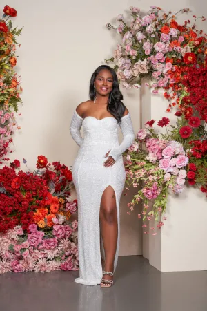 The Tia Bridal Gown & Gloves