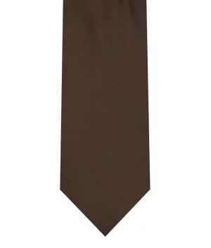 Tie & Pocket Square - Chocolate Brown