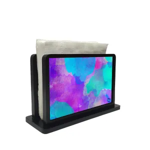 Tissue Holder Paper Napkin Stand - Blue Watercolor