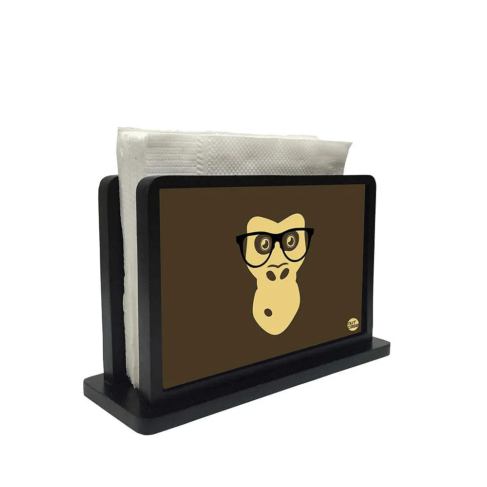 Tissue Holder Paper Napkin Stand - Hipster Chimp