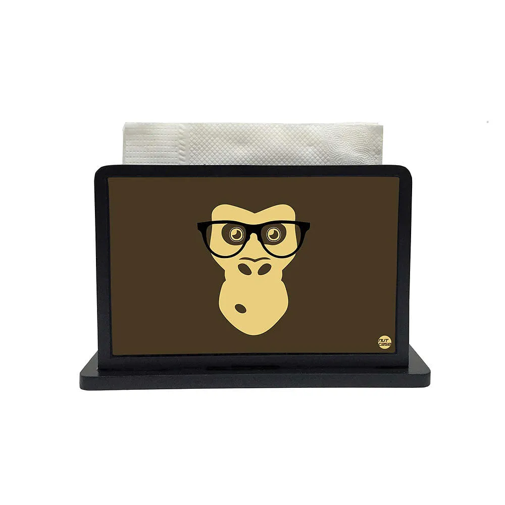 Tissue Holder Paper Napkin Stand - Hipster Chimp