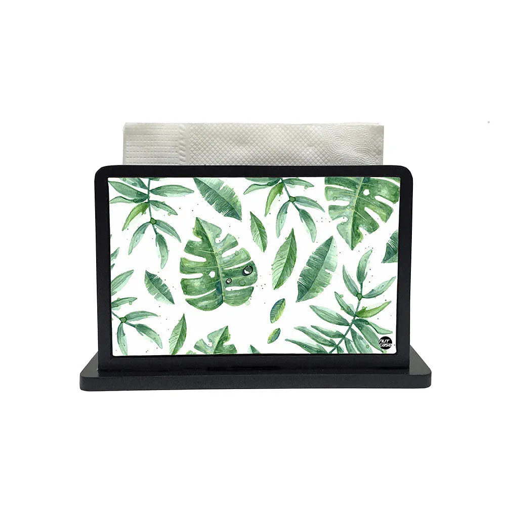 Tissue Holder Paper Napkin Stand - Leaves