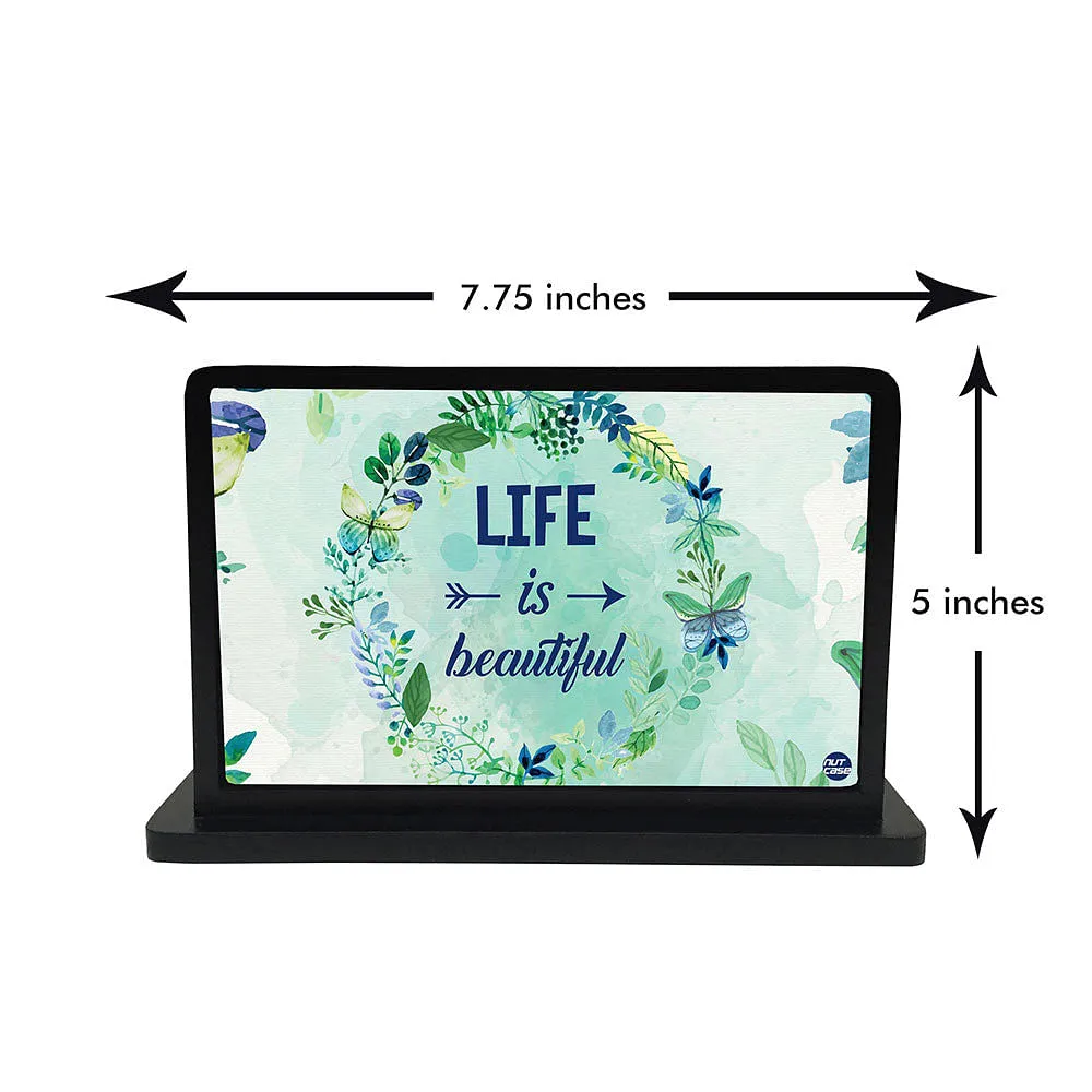 Tissue Holder Paper Napkin Stand - Life Is Beautiful
