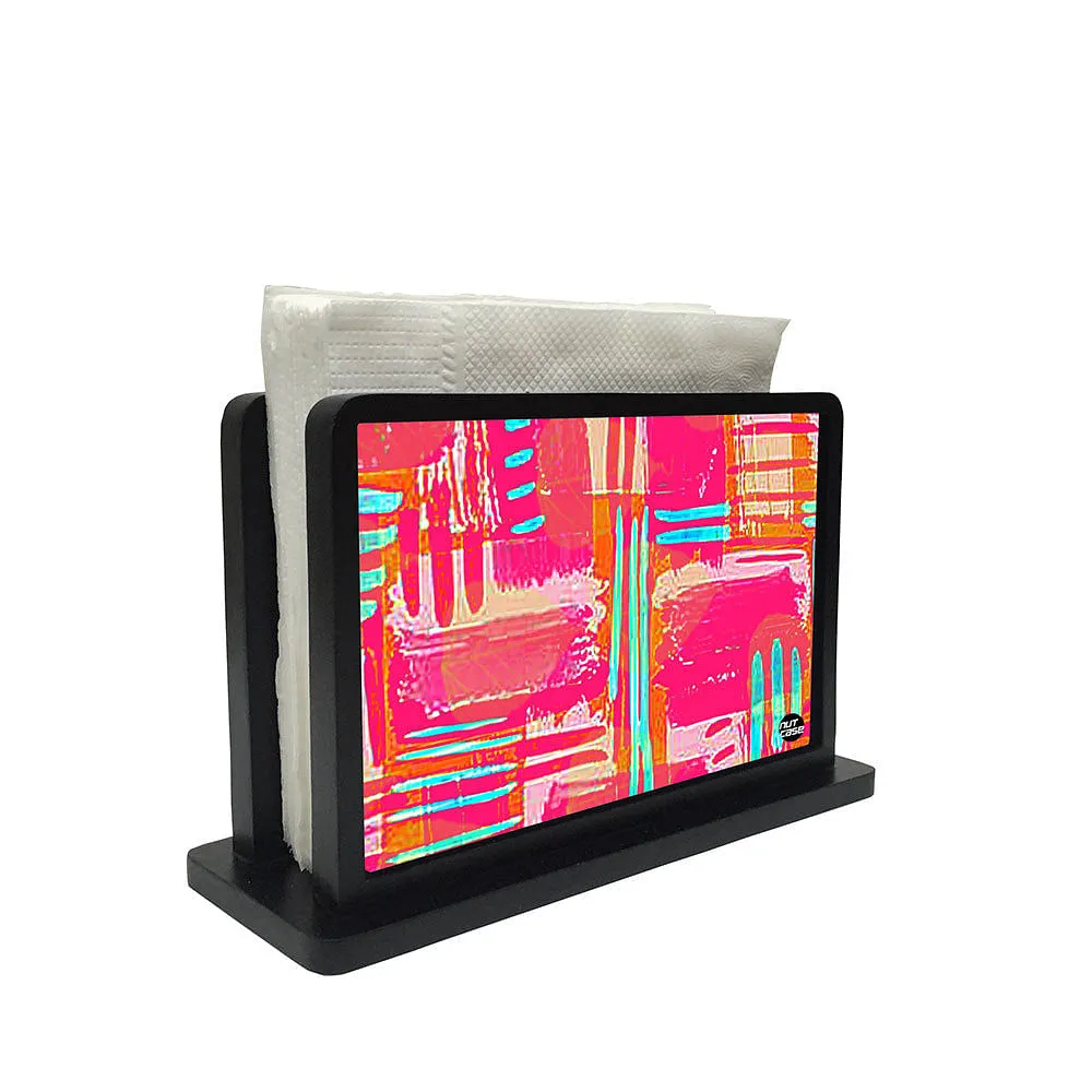 Tissue Holder Paper Napkin Stand -  Pink Stike