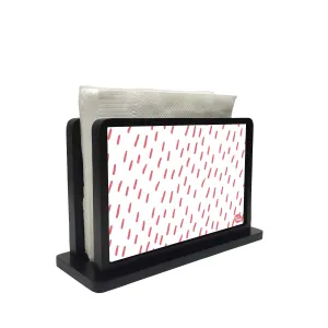 Tissue Paper Napkin Holder Stand - Pink Drops