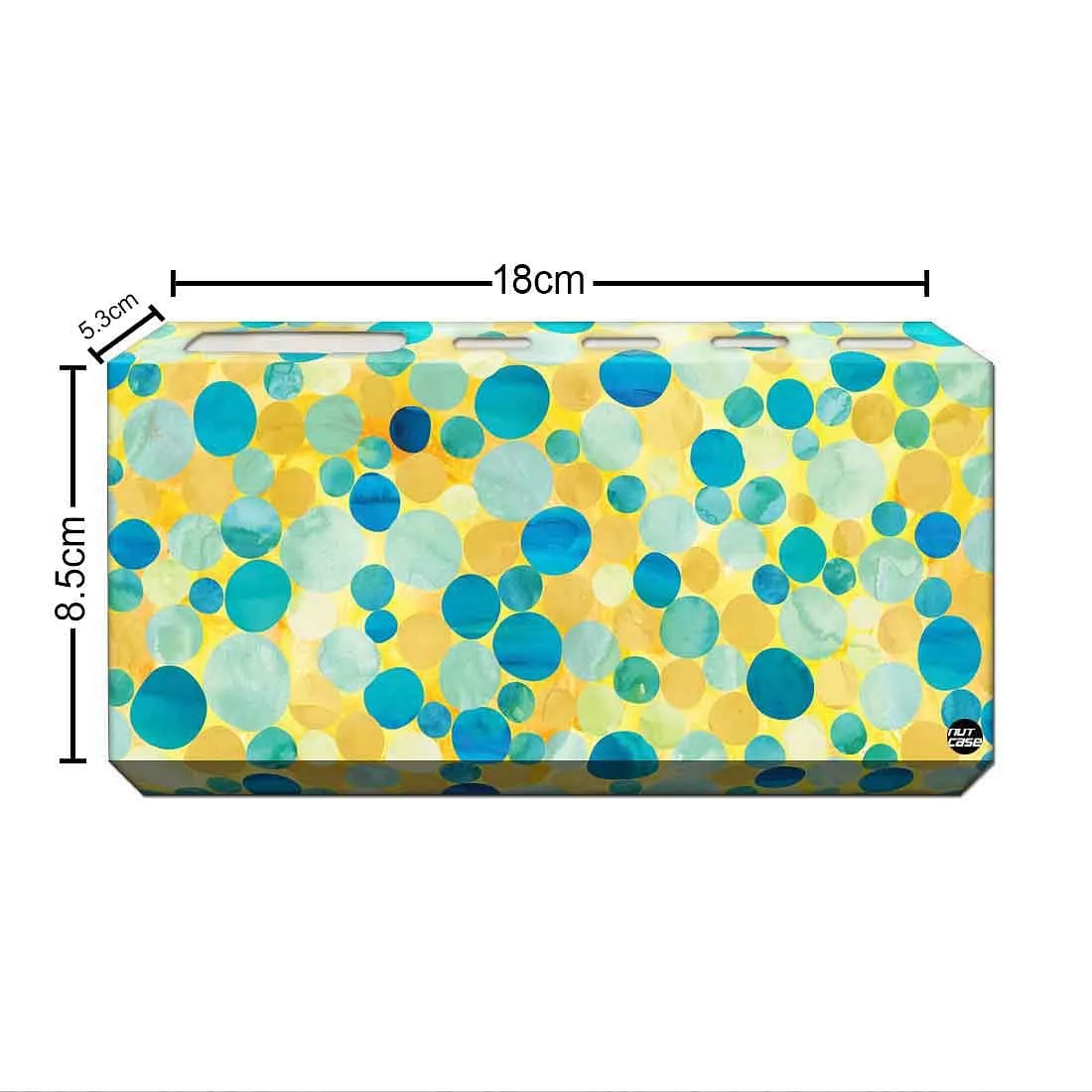 Toothbrush Holder Wall Mounted -Dark Pink Marble Dots