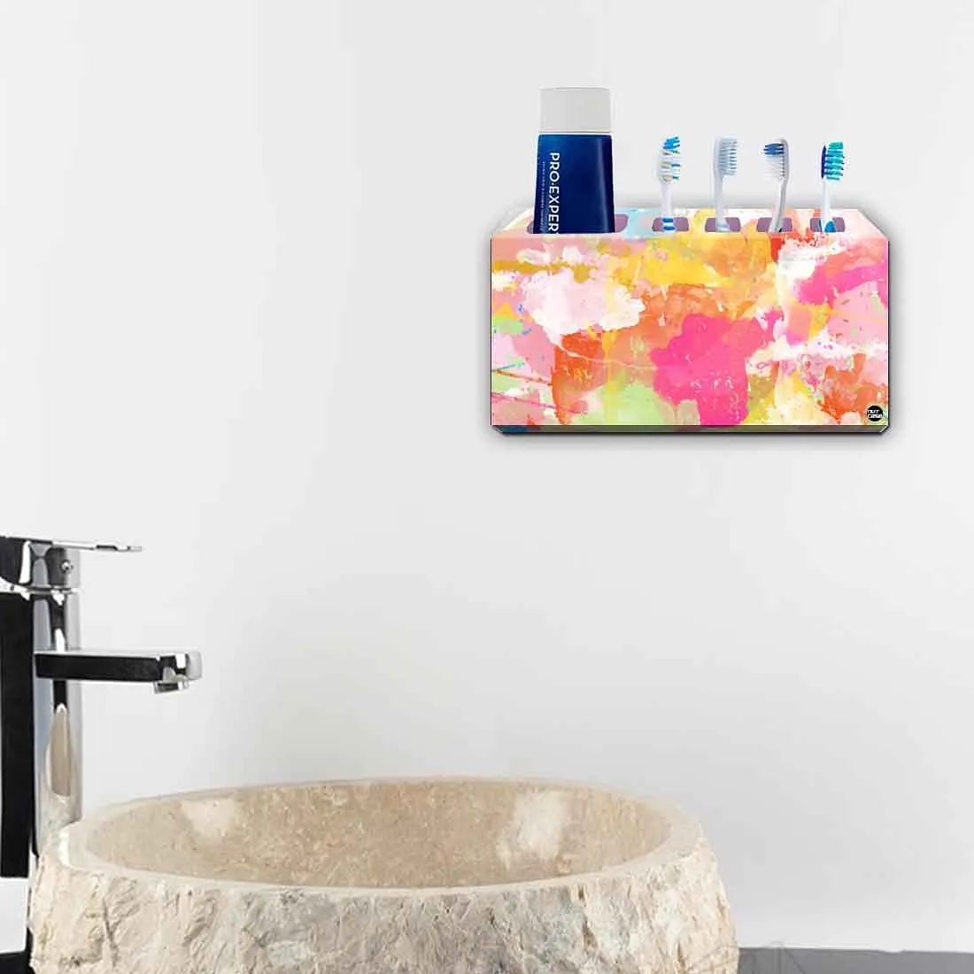 Toothbrush Holder Wall Mounted -Marble Waves
