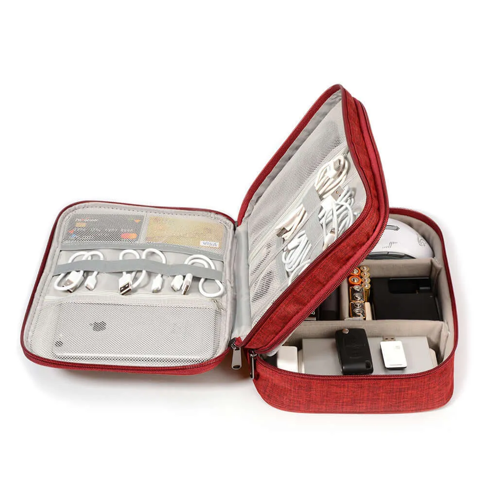 Travel Cable Organizer Bag – Waterproof & Compact