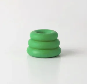 Triple O Candleholder Green by Yod & Co