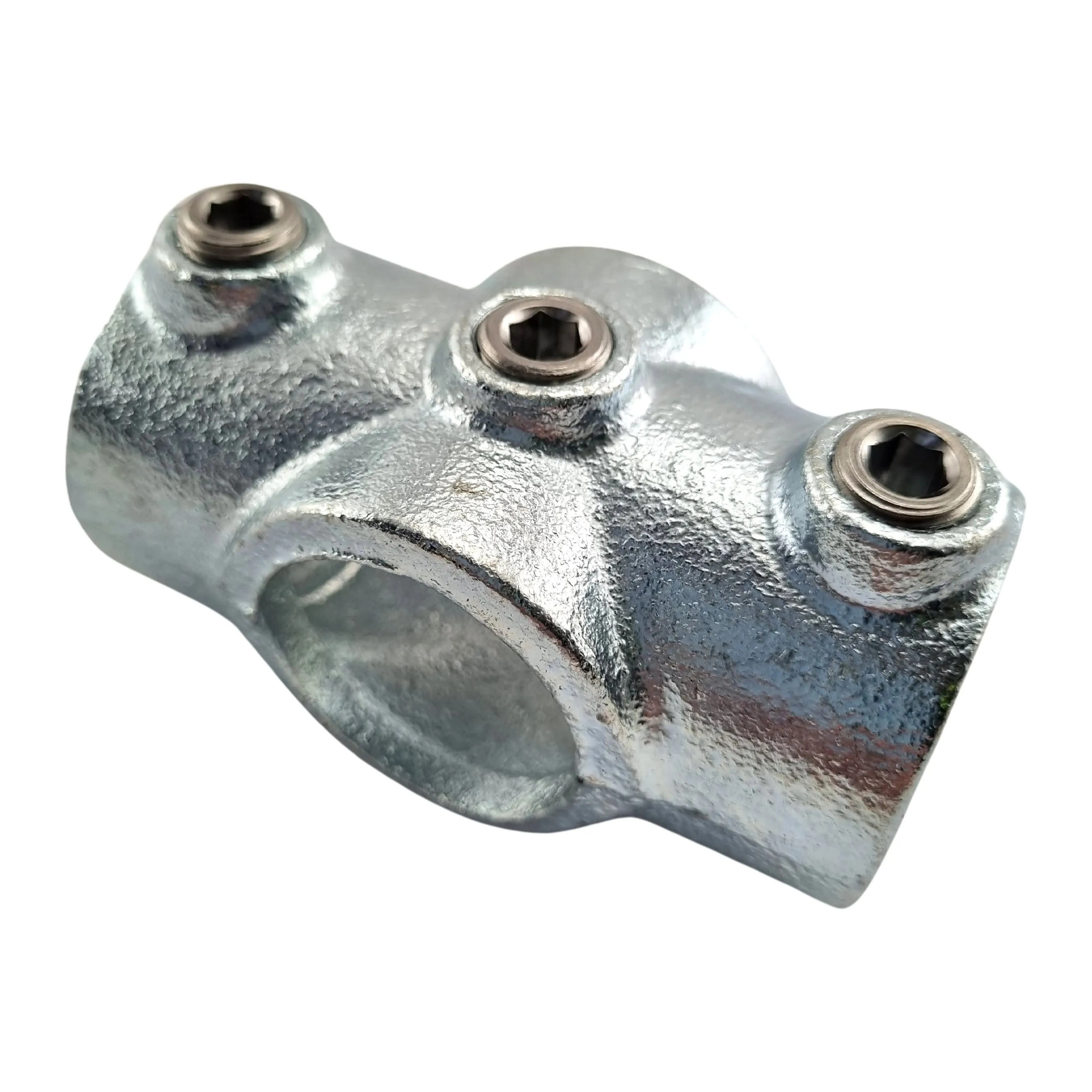 Two Socket Cross for Galvanised Pipe (Interclamp Code 119)