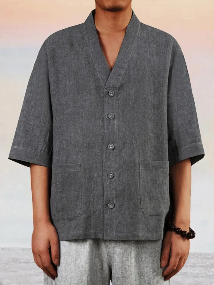 Unique Cozy 100% Linen Shirt