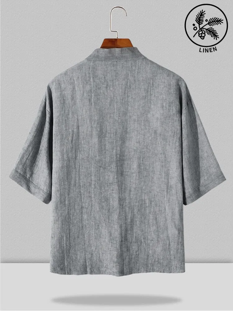 Unique Cozy 100% Linen Shirt