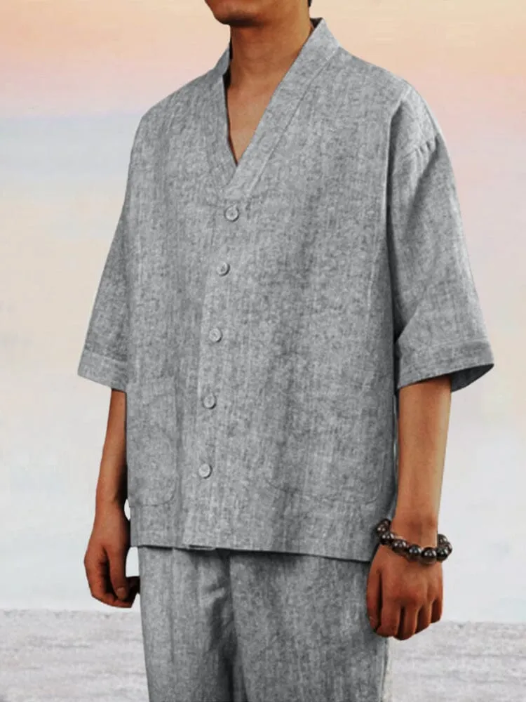 Unique Cozy 100% Linen Shirt