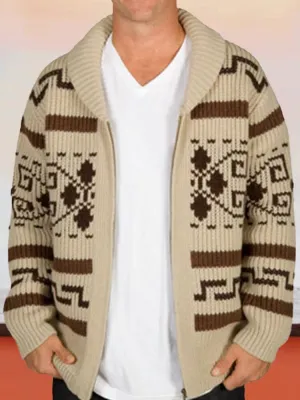 Unique Graphic Sweater Coat