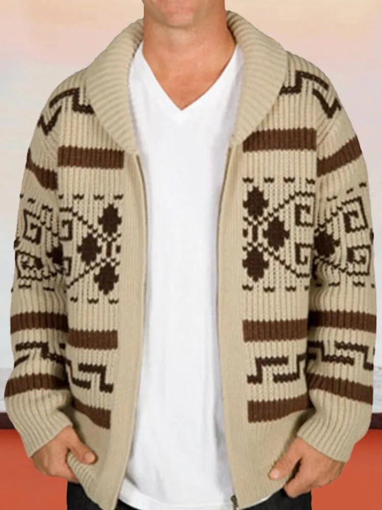 Unique Graphic Sweater Coat