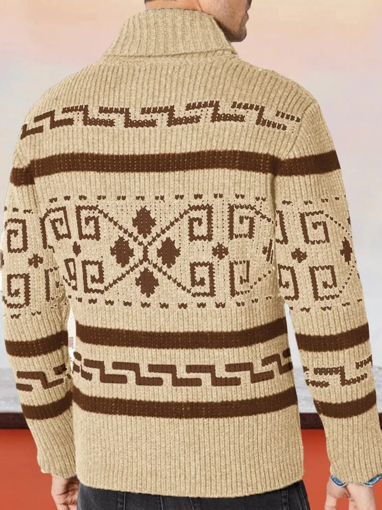 Unique Graphic Sweater Coat