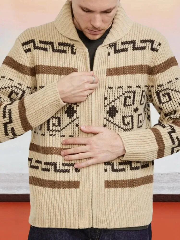 Unique Graphic Sweater Coat