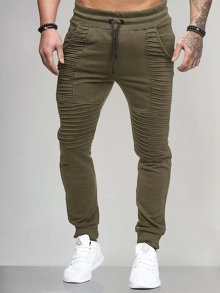 Unique Pleated Sport Pants