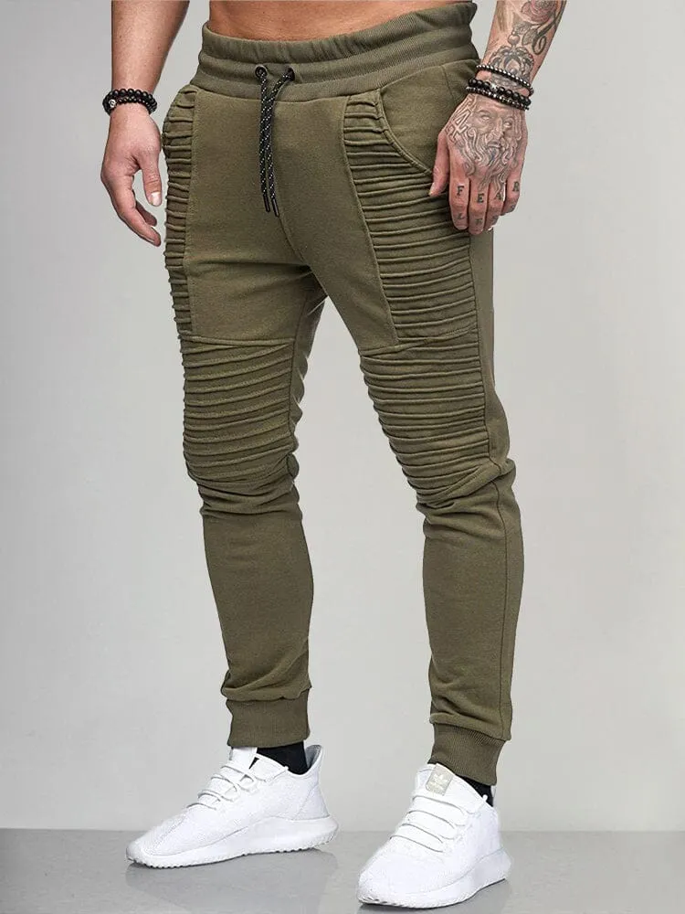 Unique Pleated Sport Pants
