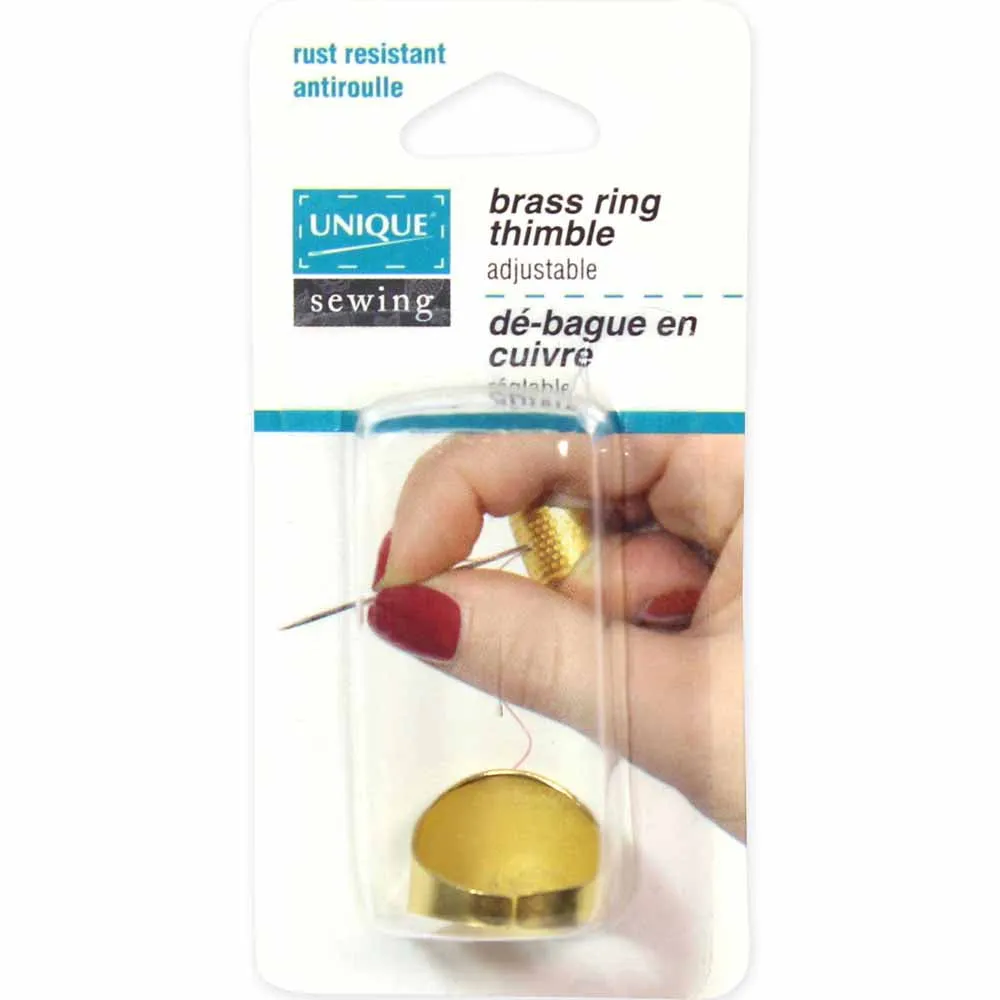 UNIQUE SEWING Brass Ring Thimble