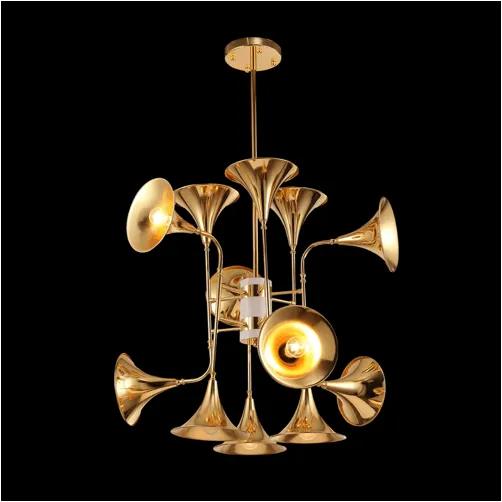 Unique Trumpet Chandelier