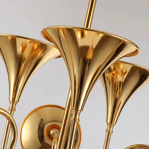 Unique Trumpet Chandelier