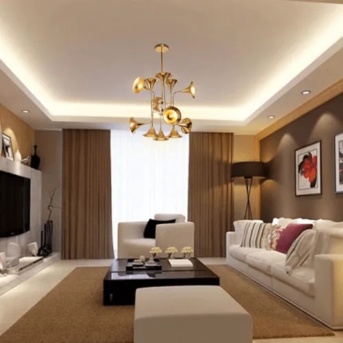 Unique Trumpet Chandelier