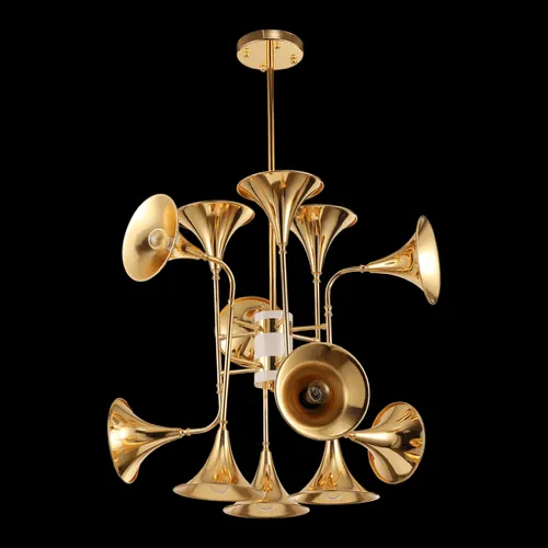 Unique Trumpet Chandelier