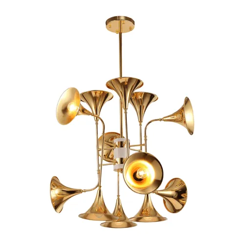 Unique Trumpet Chandelier