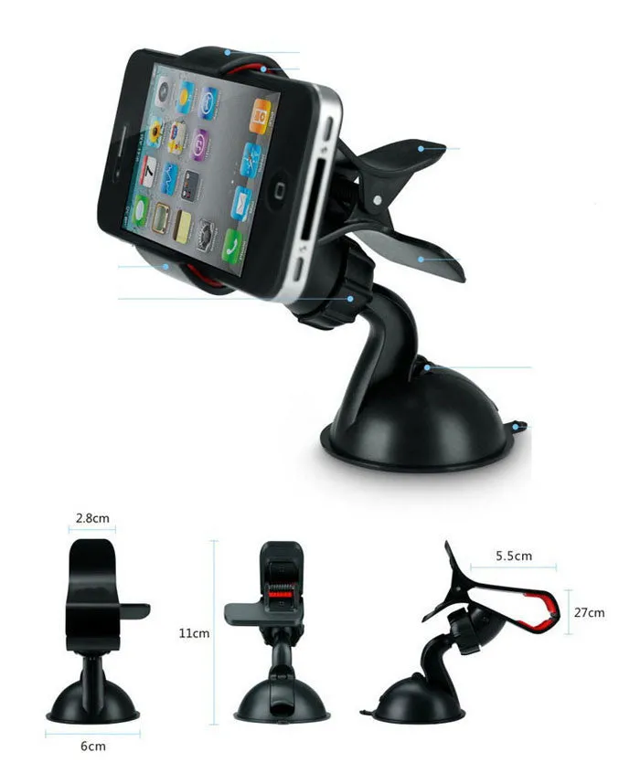 Universal Car Styling Windshield Mount Stand- Mobile Phone Holder