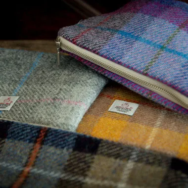 Valuables Pouch with Zip in Harris Tweed®