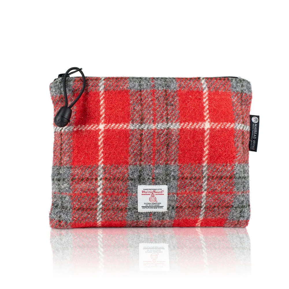 Valuables Pouch with Zip in Harris Tweed®