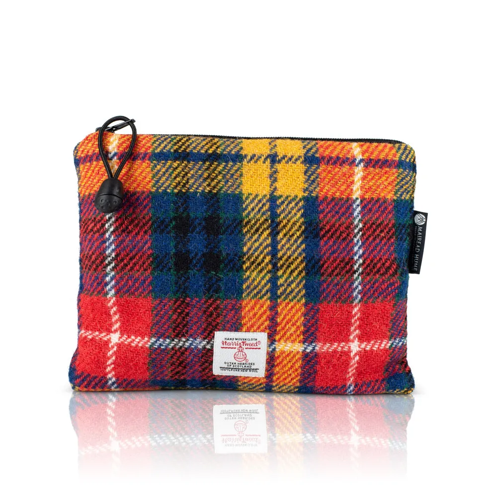 Valuables Pouch with Zip in Harris Tweed®