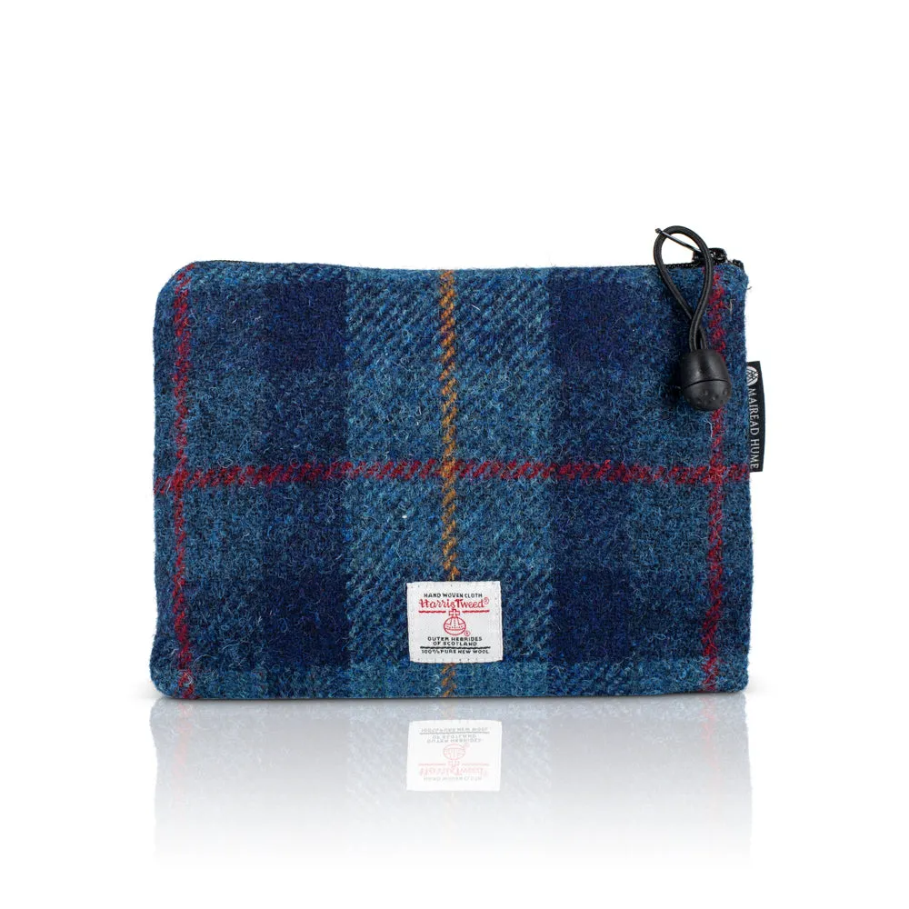Valuables Pouch with Zip in Harris Tweed®
