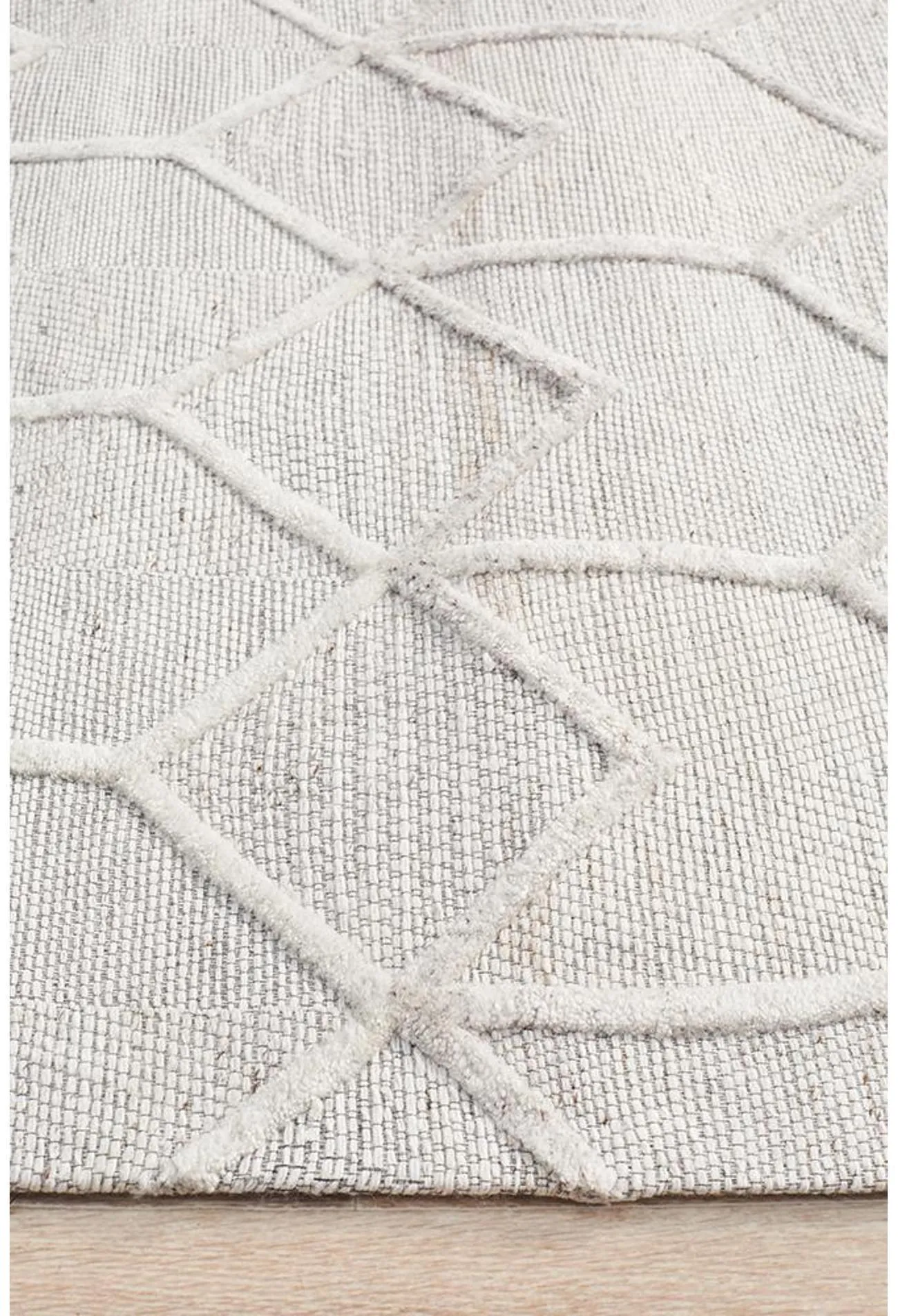 Vicenza Winter Grey Brush Modern Rug