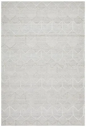 Vicenza Winter Grey Brush Modern Rug