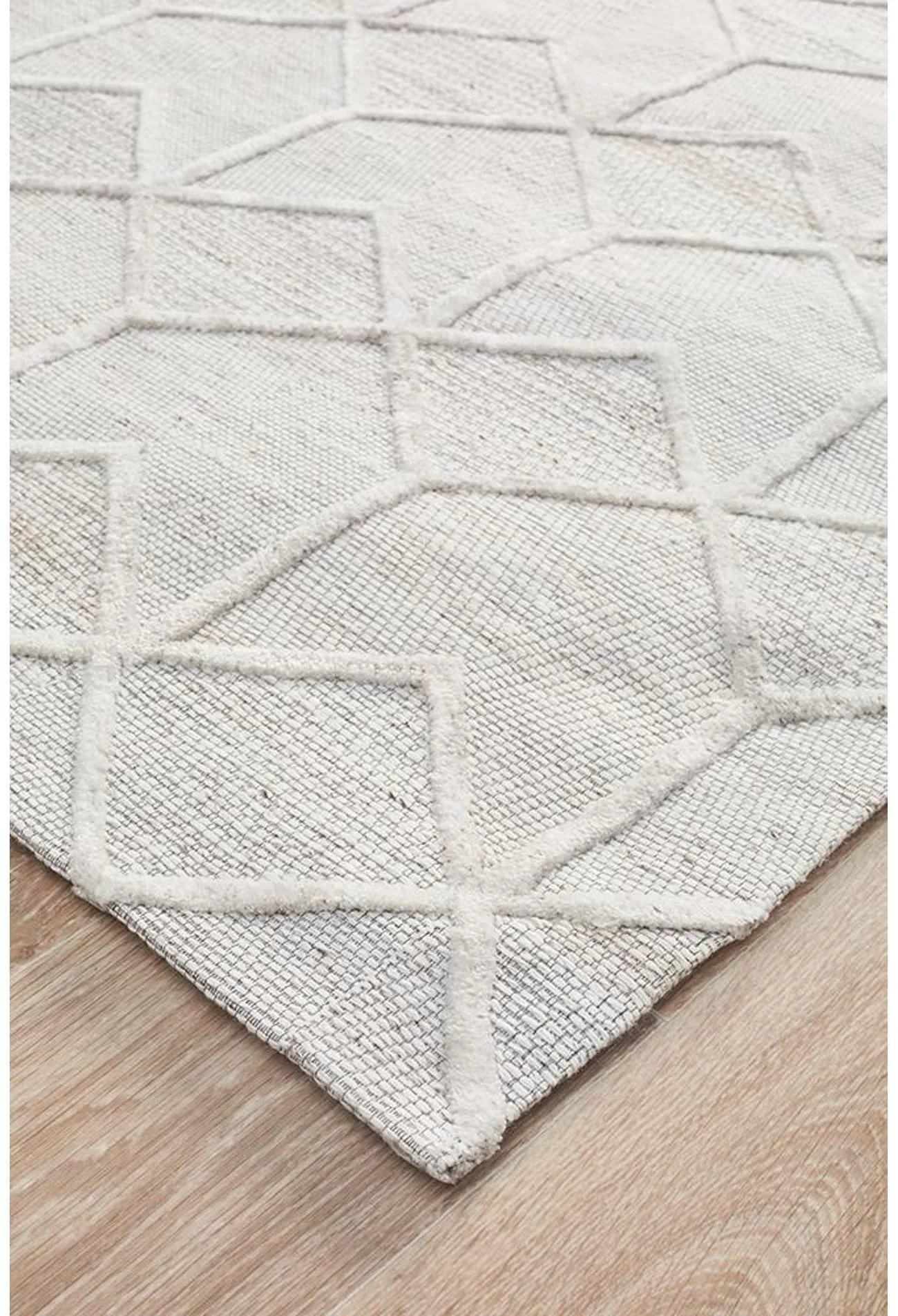 Vicenza Winter Grey Brush Modern Rug