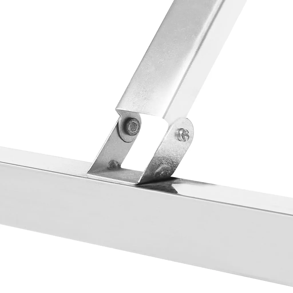 vidaXL Kitchen Folding Work Table 120x60x80 cm Stainless Steel