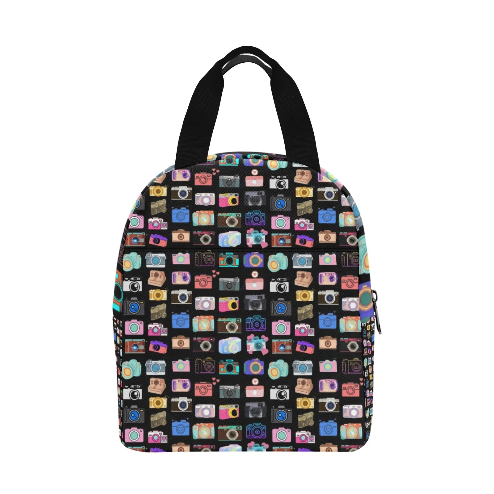 Vintage Cameras Insulated Zipper Lunch Bag