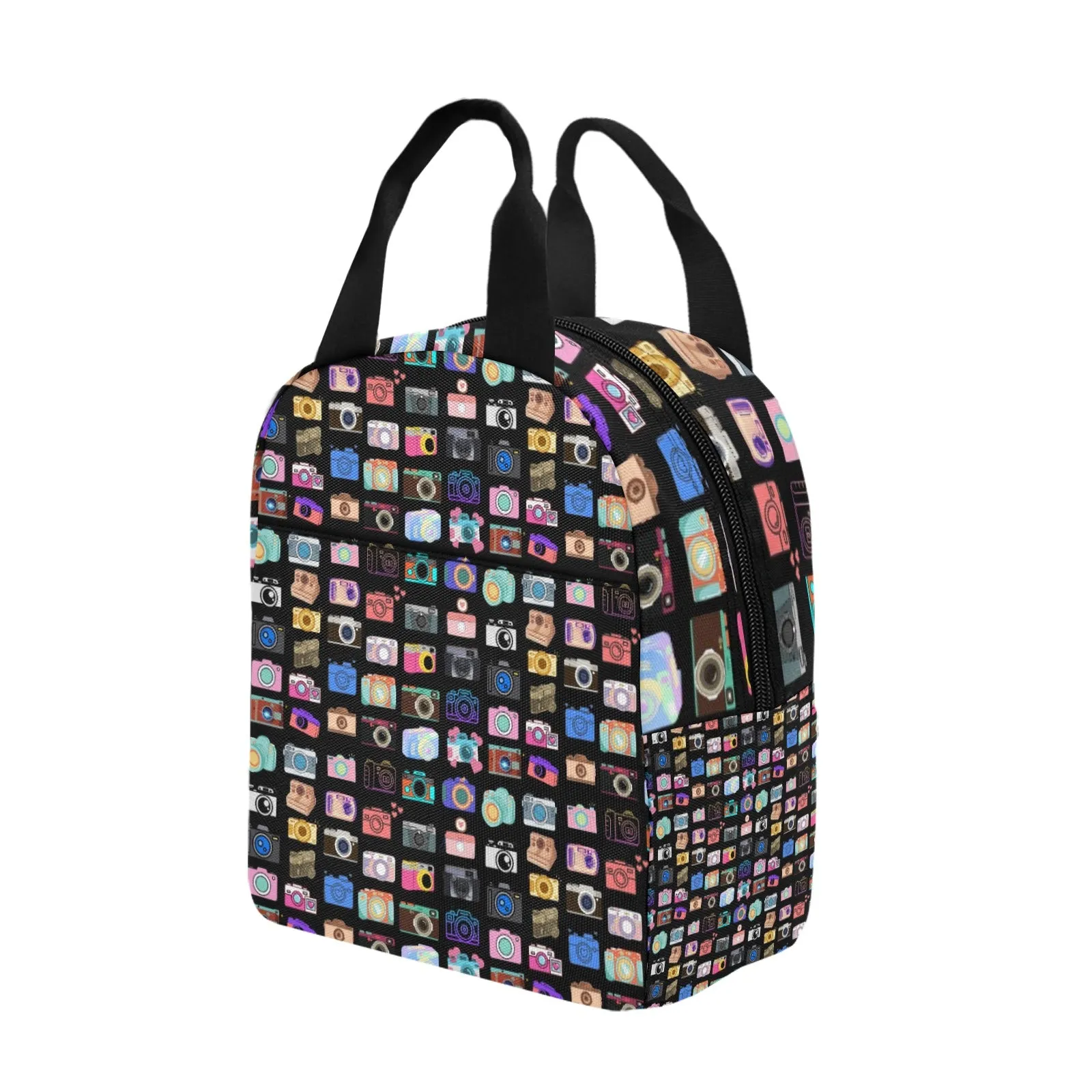 Vintage Cameras Insulated Zipper Lunch Bag