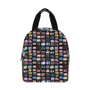 Vintage Cameras Insulated Zipper Lunch Bag