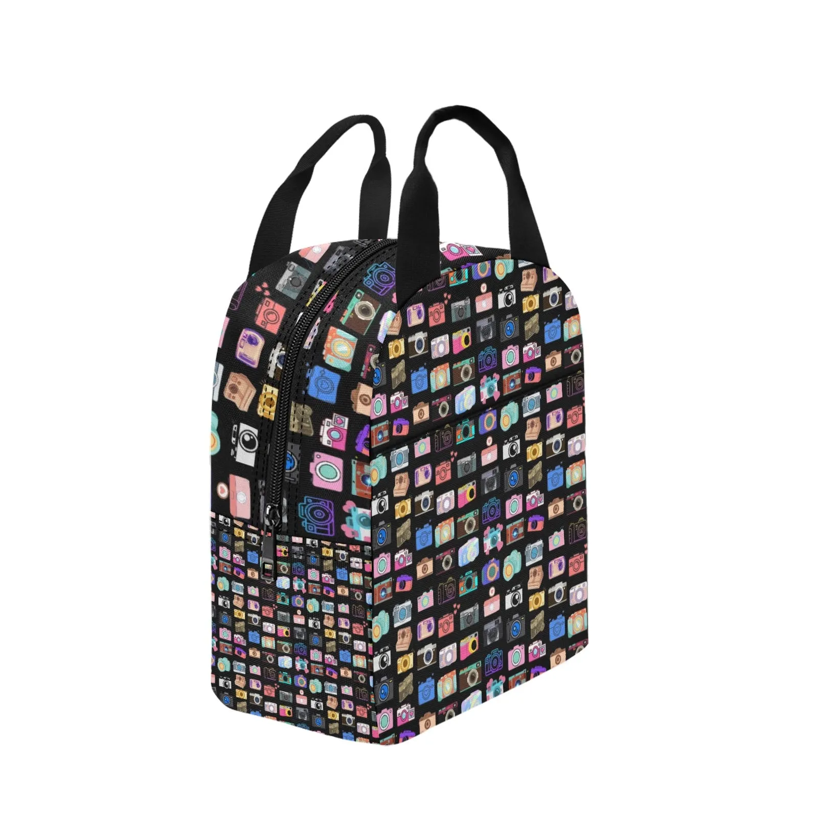 Vintage Cameras Insulated Zipper Lunch Bag