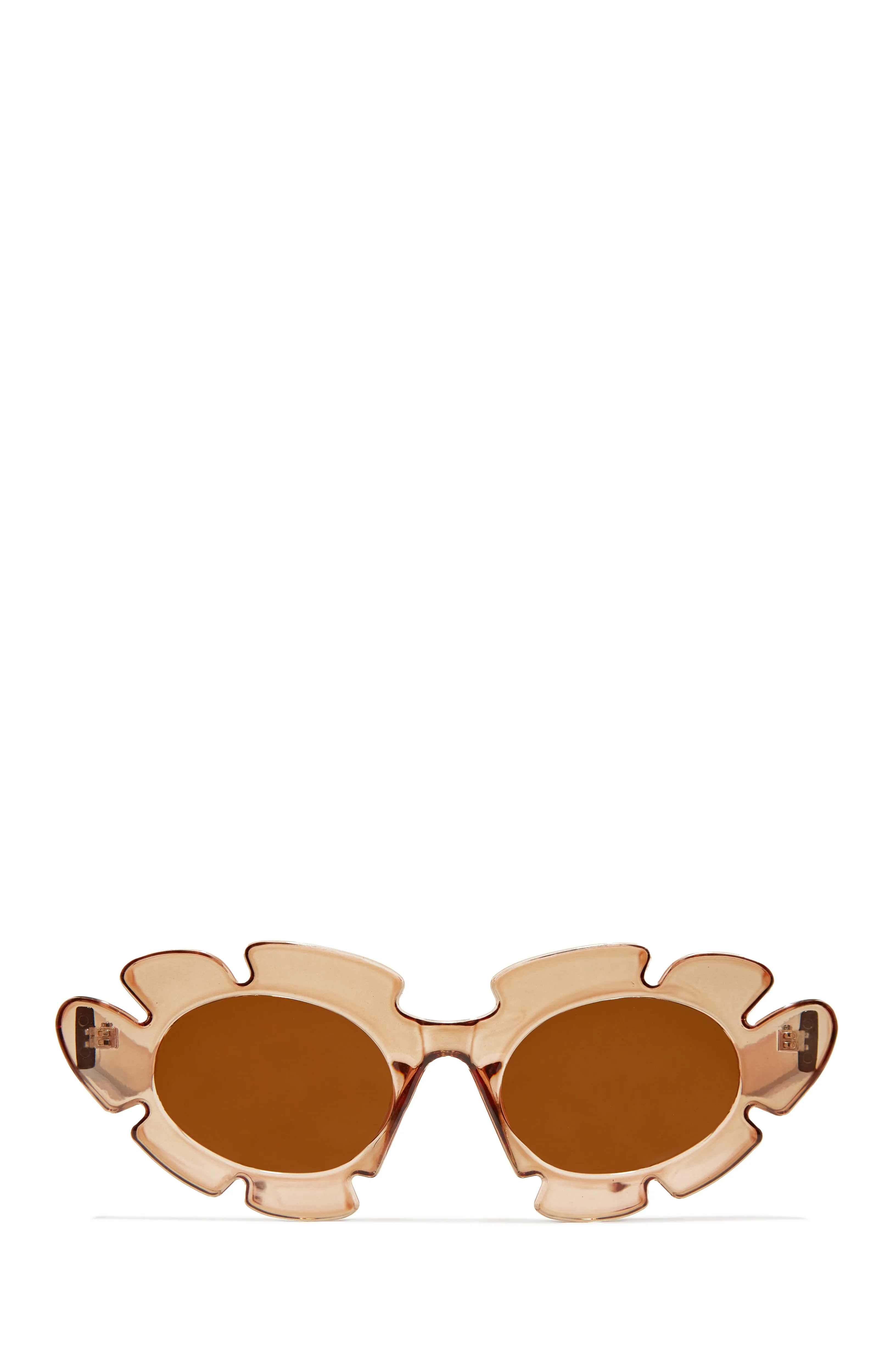 Weekend Flirt Unique Standout Frame Sunglasses - Black