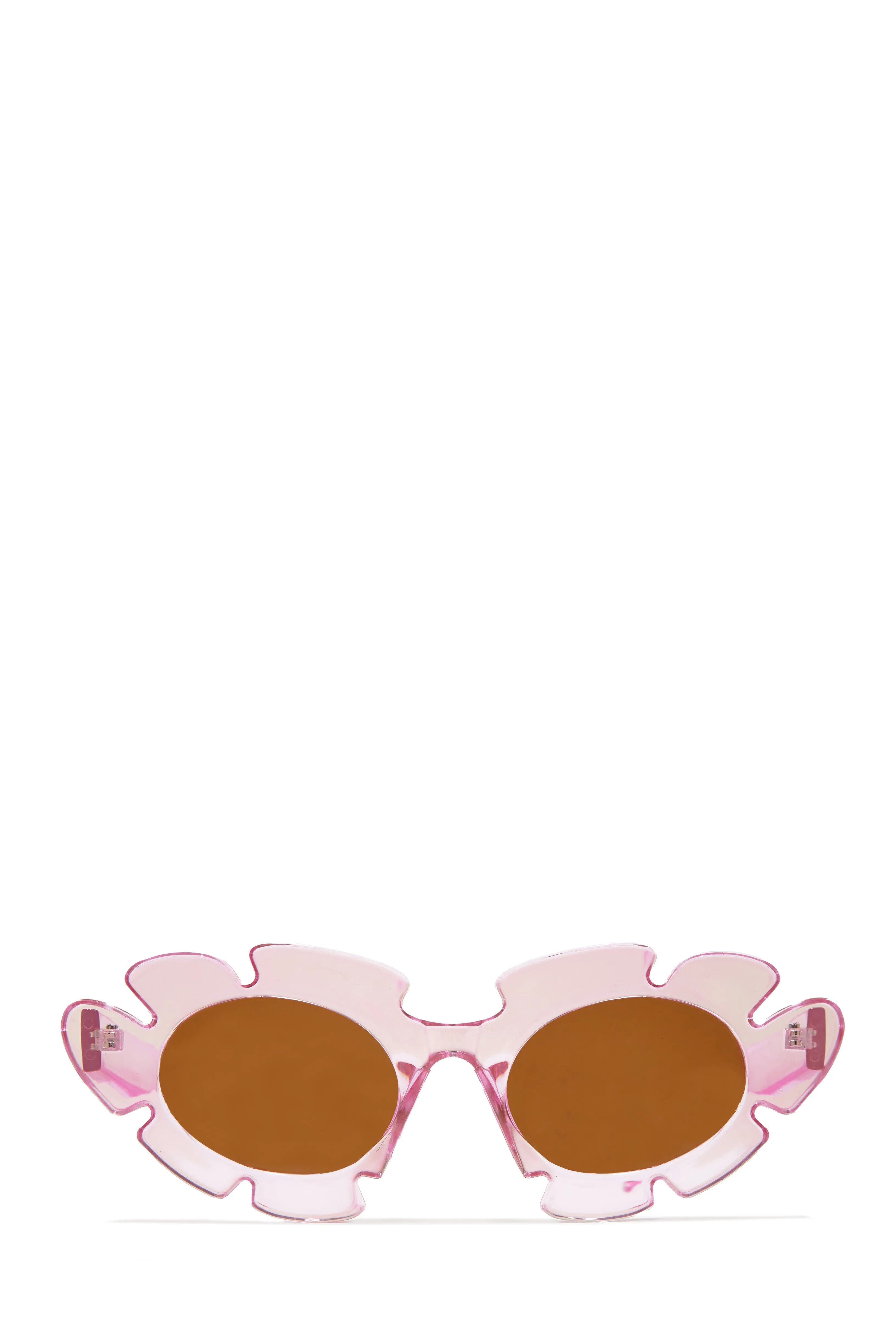 Weekend Flirt Unique Standout Frame Sunglasses - Black