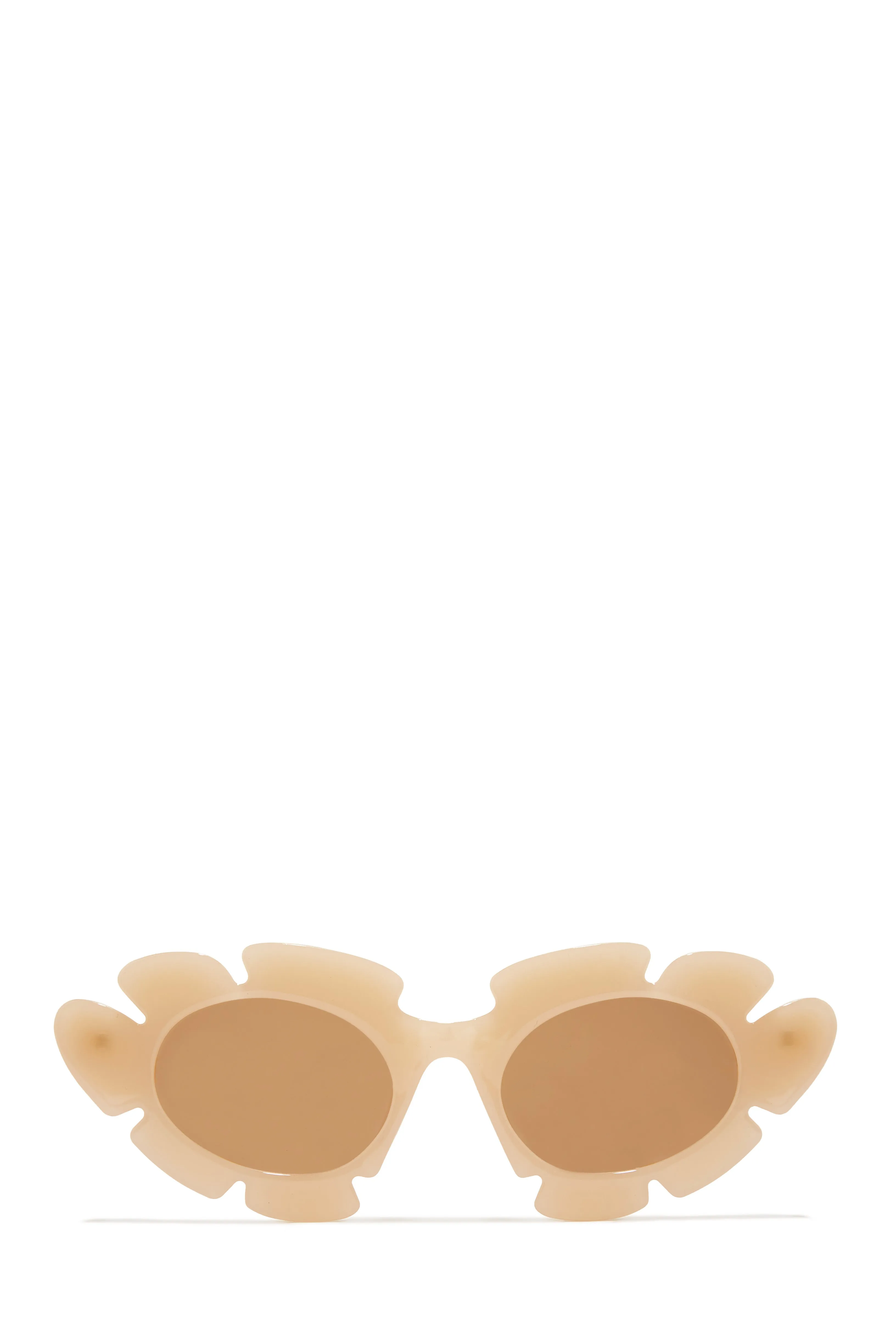 Weekend Flirt Unique Standout Frame Sunglasses - Black