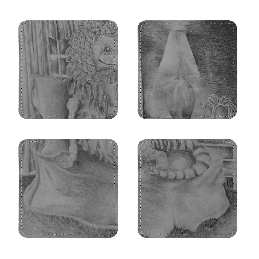 What's In My Room? Sublimation Coasters Pack of Four