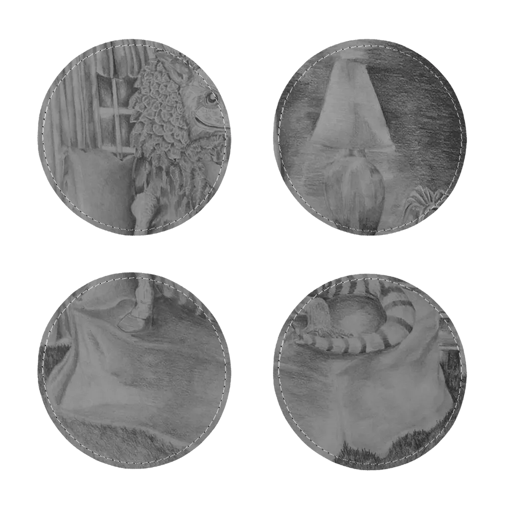 What's In My Room? Sublimation Coasters Pack of Four