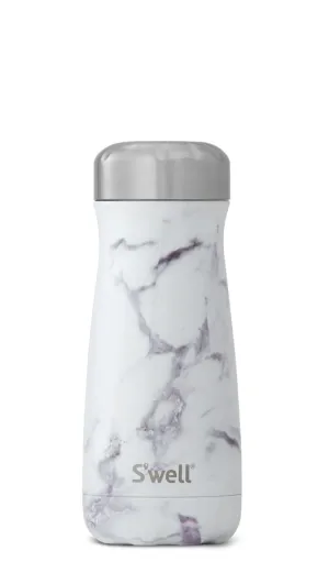 White Marble Traveler - Stainless Steel S'well Water Bottle