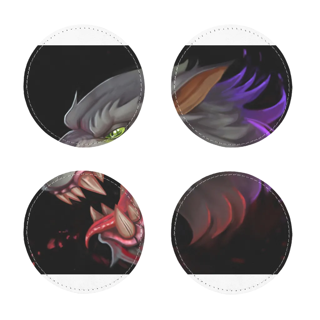 Wolf Sublimation Coasters Pack of Four
